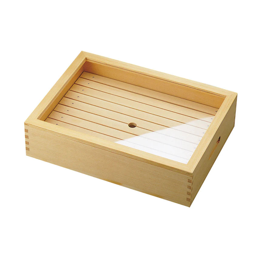 YAMACO NETABAKO Wooden Neta Sushi topping Case with Acrylic Lid