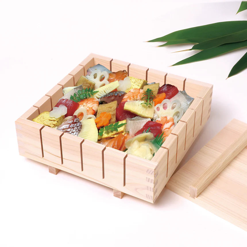 OSHIZUSHI Pressed Sushi Mold 36 pc. Cut HINOKI Wood YAMACO