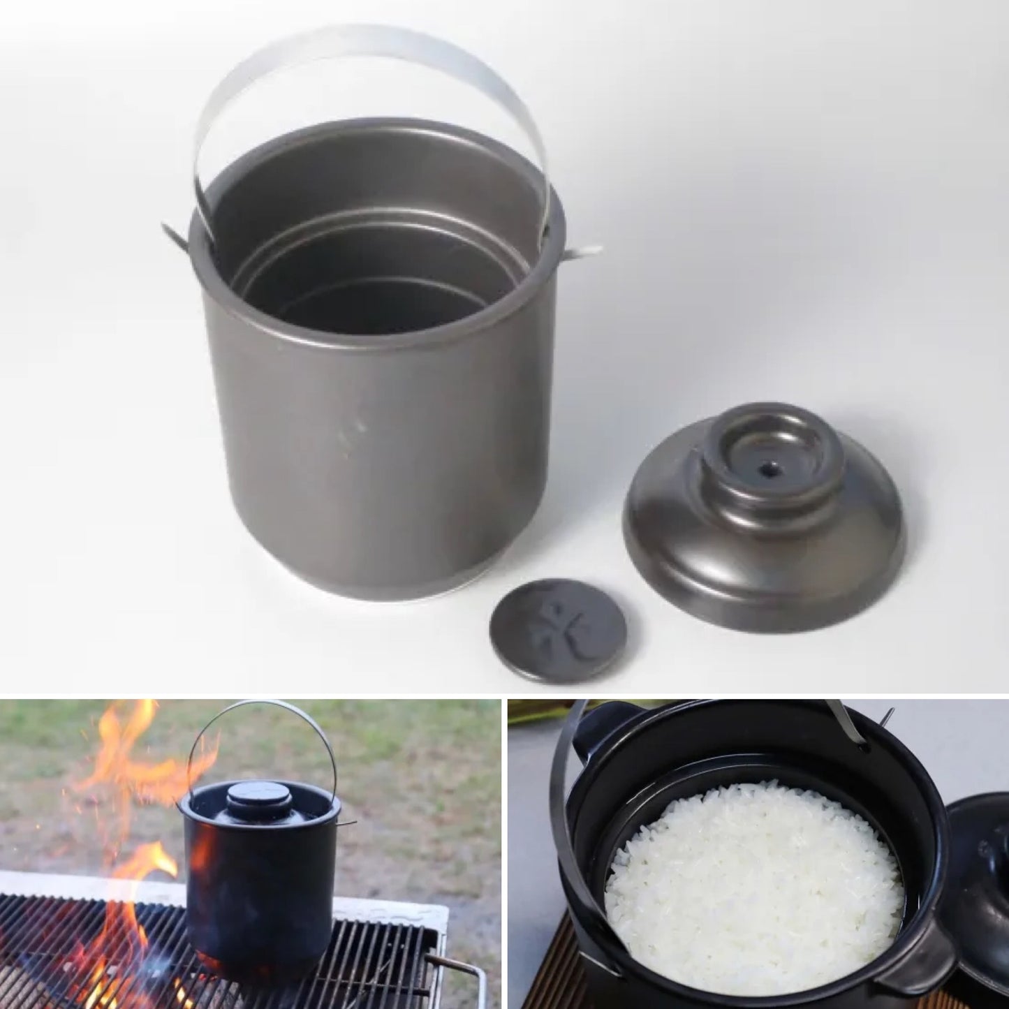 HACHI 20 Minutes Rice Cooker Arita Ware Ceramic Gas Microwave Oven
