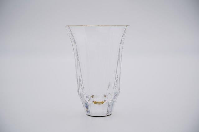 GUINOMI SAKE Glass Kaleidoscope TAKAOKA RADEN Mother of Pearl Inlay Gold Rim
