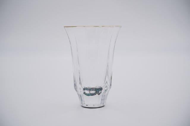 GUINOMI SAKE Glass Kaleidoscope TAKAOKA RADEN Mother of Pearl Inlay Gold Rim