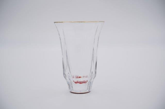 GUINOMI SAKE Glass Kaleidoscope TAKAOKA RADEN Mother of Pearl Inlay Gold Rim