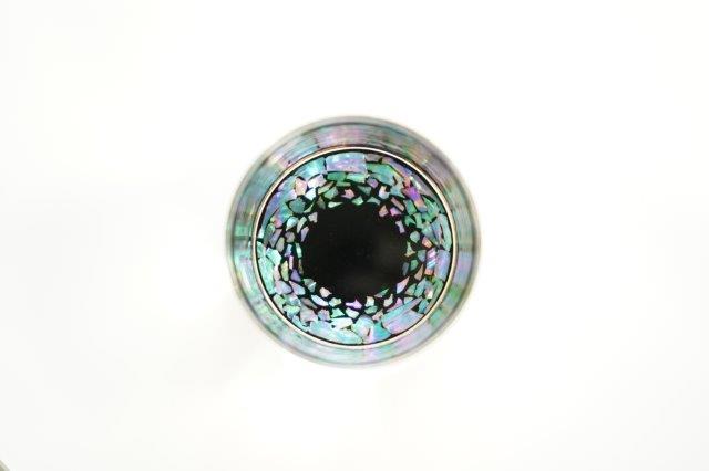 GUINOMI SAKE Glass Mt. FUJI TAKAOKA RADEN Mother of Pearl Inlay