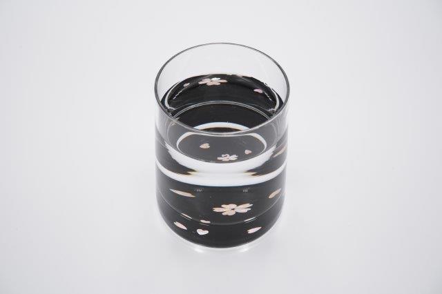GUINOMI SAKE Glass Mt. FUJI TAKAOKA RADEN Mother of Pearl Inlay