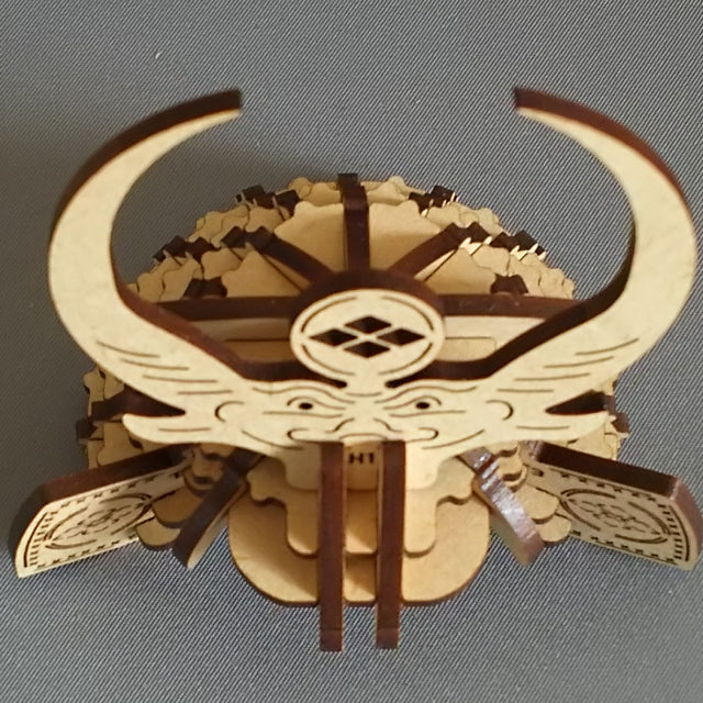 SAMURAI Helmet KABUTO 3D Puzzle Wooden Piece TAKEDA SHINGEN - JAPANESE GIFTS