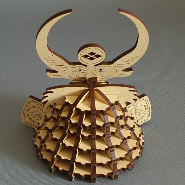 SAMURAI Helmet KABUTO 3D Puzzle Wooden Piece TAKEDA SHINGEN - JAPANESE GIFTS