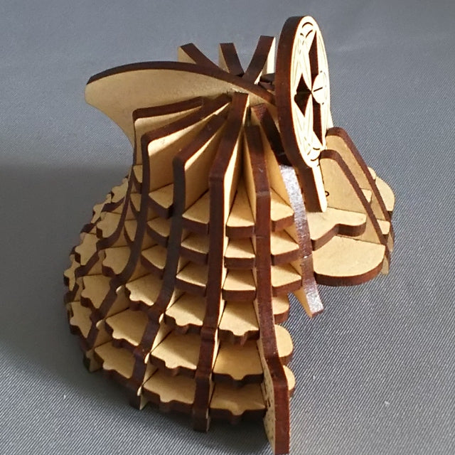 SAMURAI Helmet KABUTO 3D Puzzle Wooden Piece TAKENAKA HAMBE - JAPANESE GIFTS