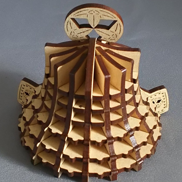 SAMURAI Helmet KABUTO 3D Puzzle Wooden Piece TAKENAKA HAMBE - JAPANESE GIFTS