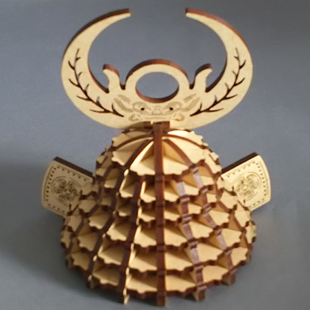 SAMURAI Helmet KABUTO 3D Puzzle Wooden Piece TOKUGAWA IEYASU - JAPANESE GIFTS