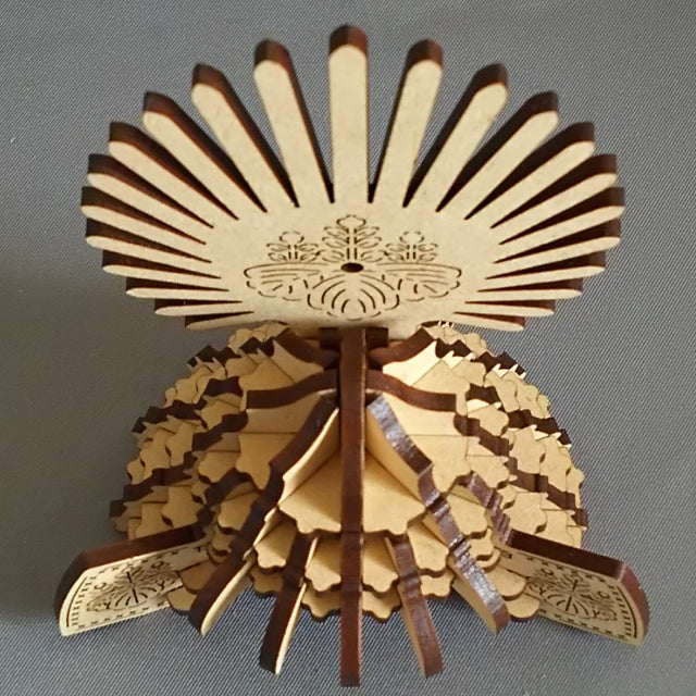 SAMURAI Helmet KABUTO 3D Puzzle Wooden Piece TOYOTOMI HIDEYOSHI - JAPANESE GIFTS