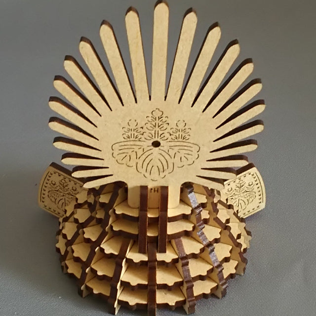 SAMURAI Helmet KABUTO 3D Puzzle Wooden Piece TOYOTOMI HIDEYOSHI - JAPANESE GIFTS