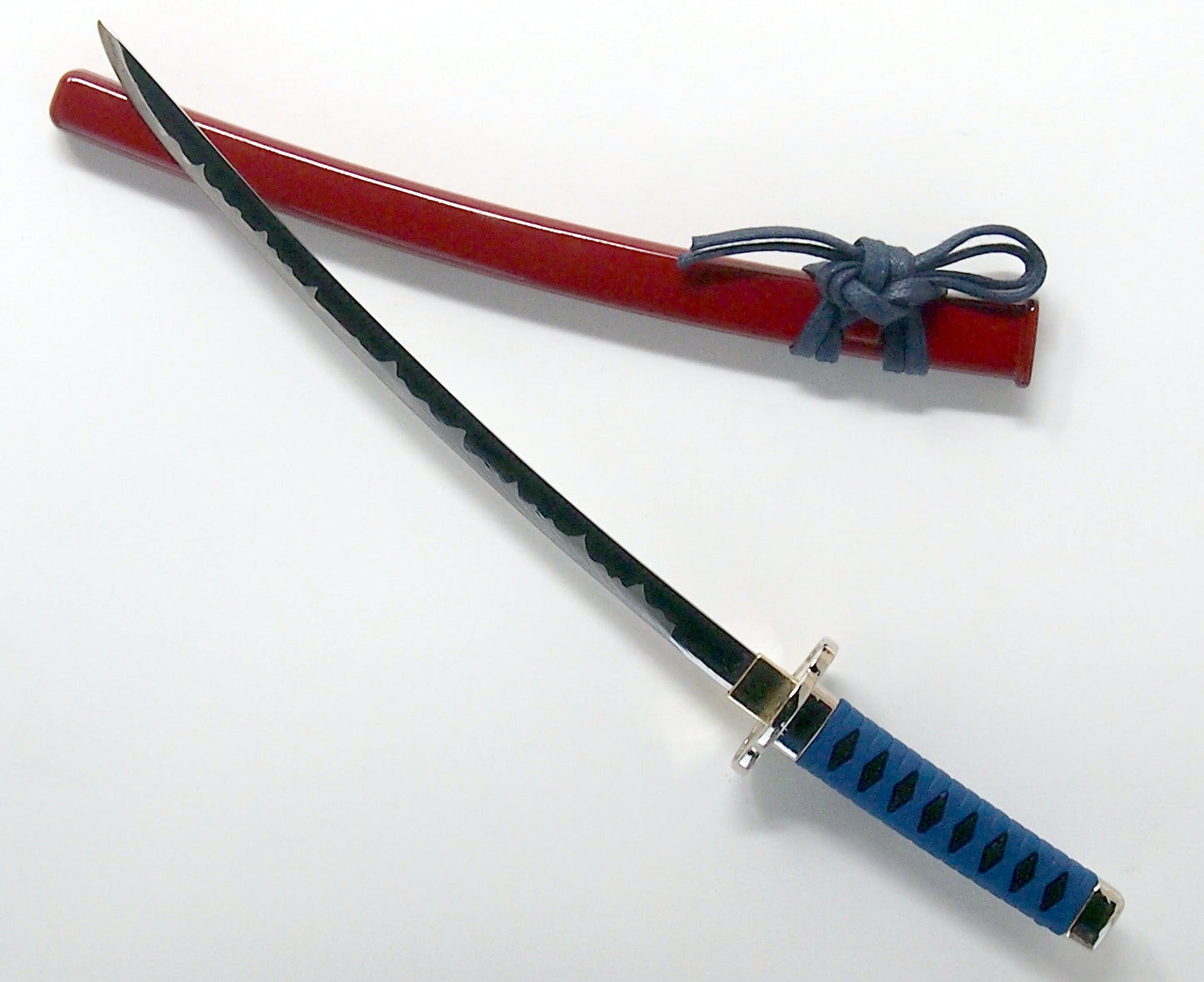 Letter Opener SAMURAI KATANA SWORD Knife Desk Decor item 8 inch Length Safe Edge Maeda Keiji Model Black Grip MT-32K - JAPANESE GIFTS