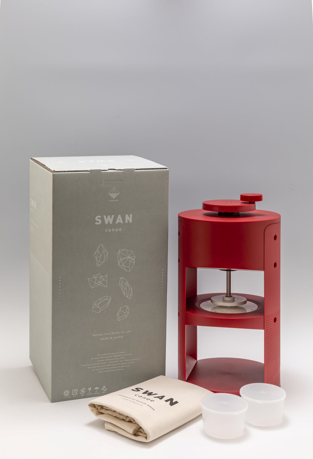 SWAN Conee KAKIGORI Japanese Snow Cone Hawaiian Maker Vintage Machine Light Body