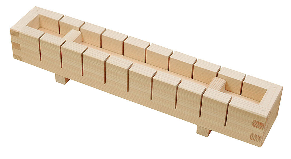 Easy OSHIZUSHI Pressed Sushi Mold 10 pc. Cut HINOKI Wood YAMACO - JAPANESE GIFTS