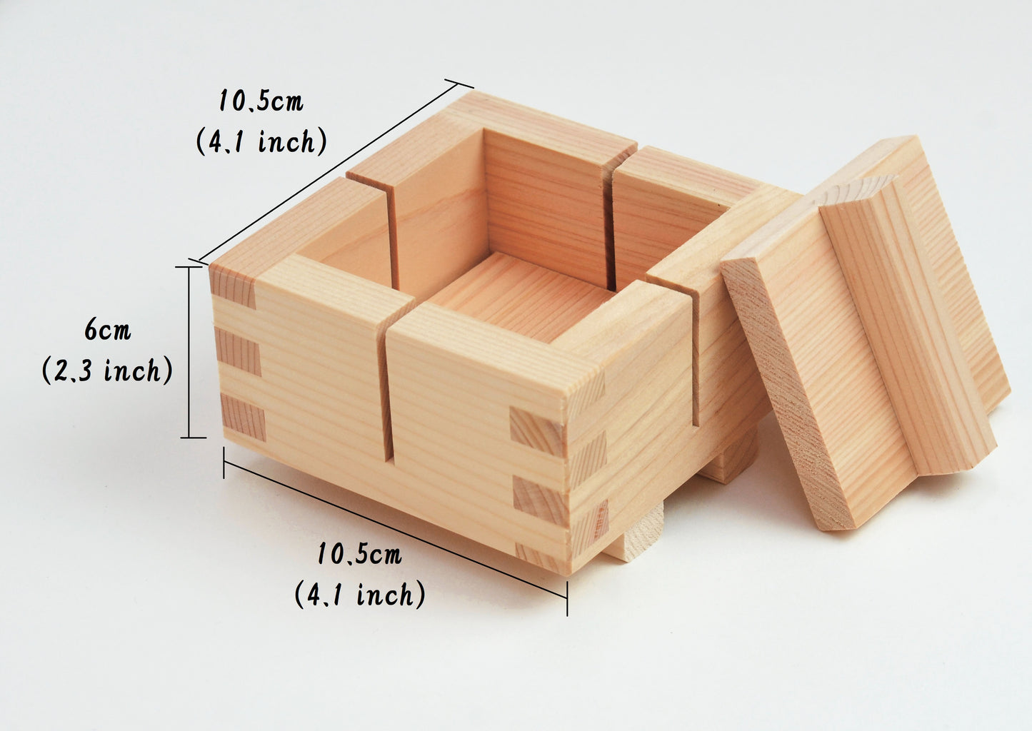 Pressed SUSHI ONIGIRI Mold Easy Cutting Guide Natural Hinoki Cypress Party Eats YAMACO - JAPANESE GIFTS