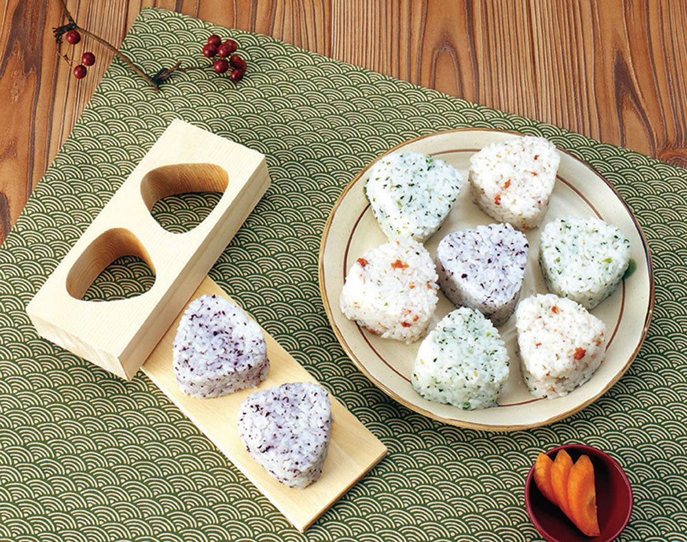 Rice Ball ONIGIRI Maker Press Mold Triangle Natural HINOKI Cypress Wood YAMACO - JAPANESE GIFTS