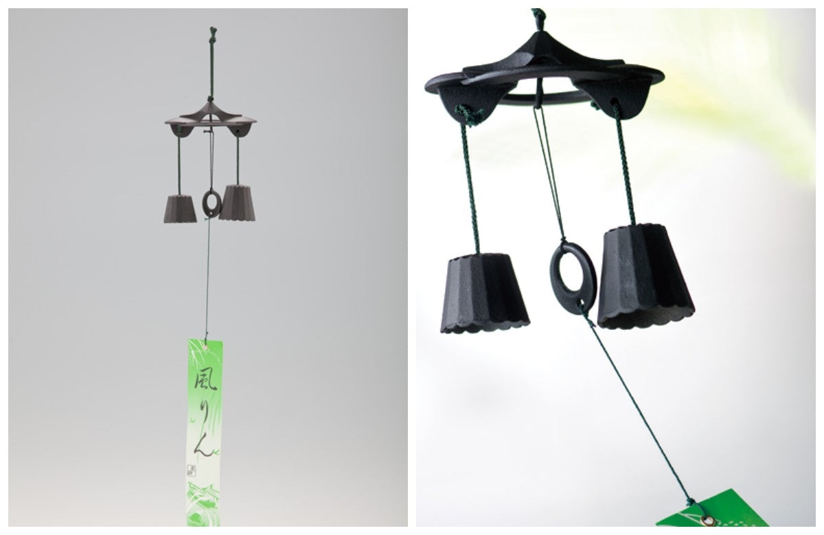 Fūrin Japanese Wind Chime Protective Charm Nanbu Tekki Cast Iron Made Japanese Garden