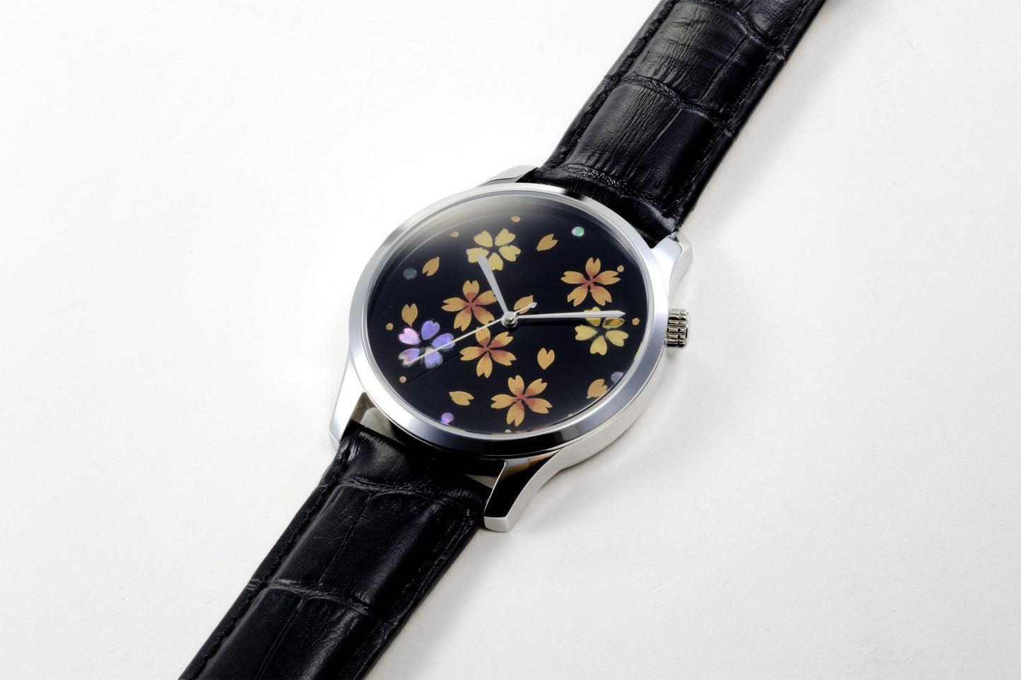 Maki-e Watch Sakura / Fine Wind Clear Morning (Free Shipping) - JAPANESE GIFTS