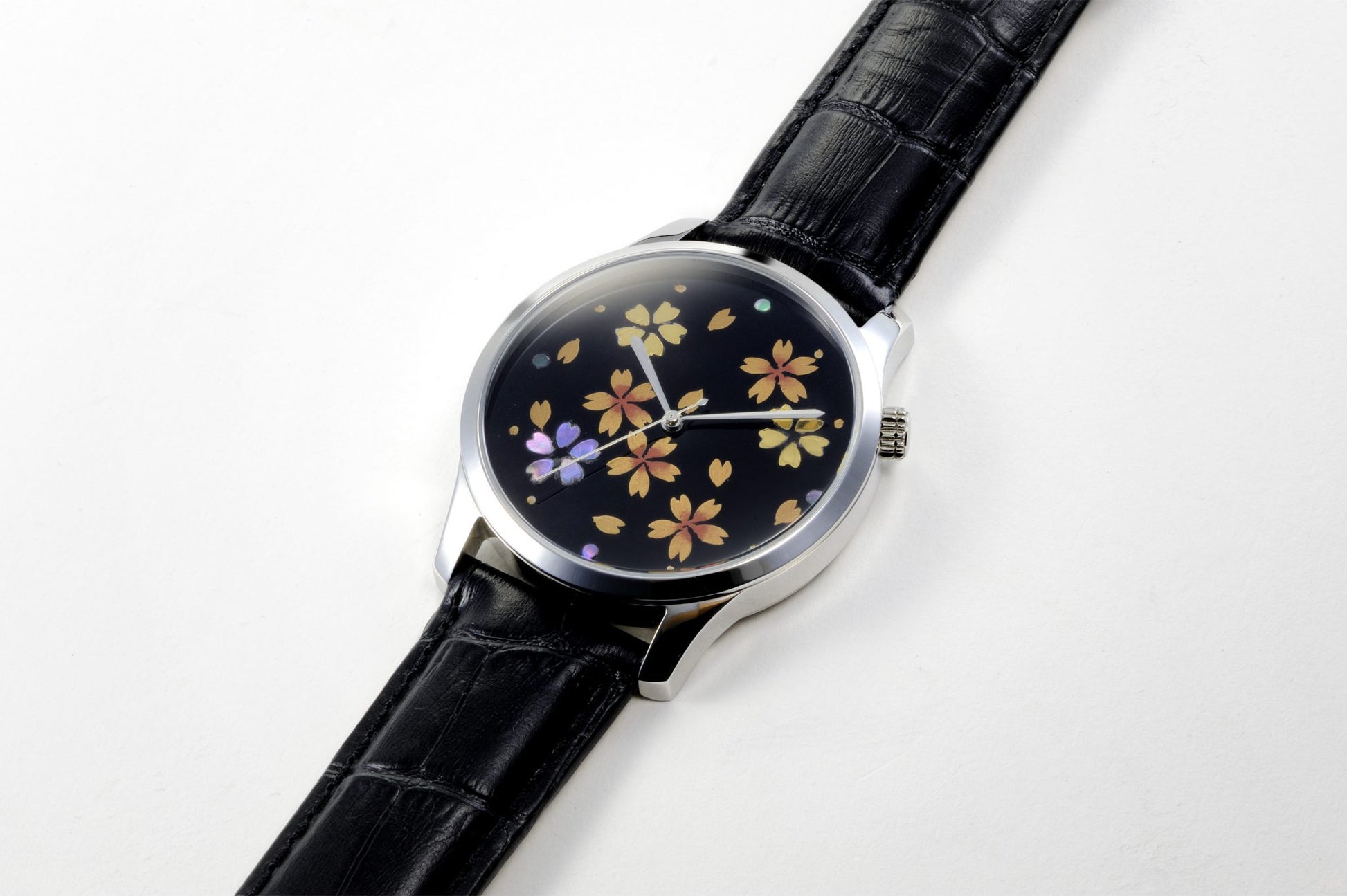 Maki-e Watch Sakura / Fine Wind Clear Morning (Free Shipping) - JAPANESE GIFTS