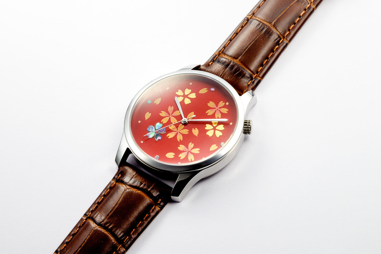 Maki-e Watch Sakura / Fine Wind Clear Morning (Free Shipping) - JAPANESE GIFTS