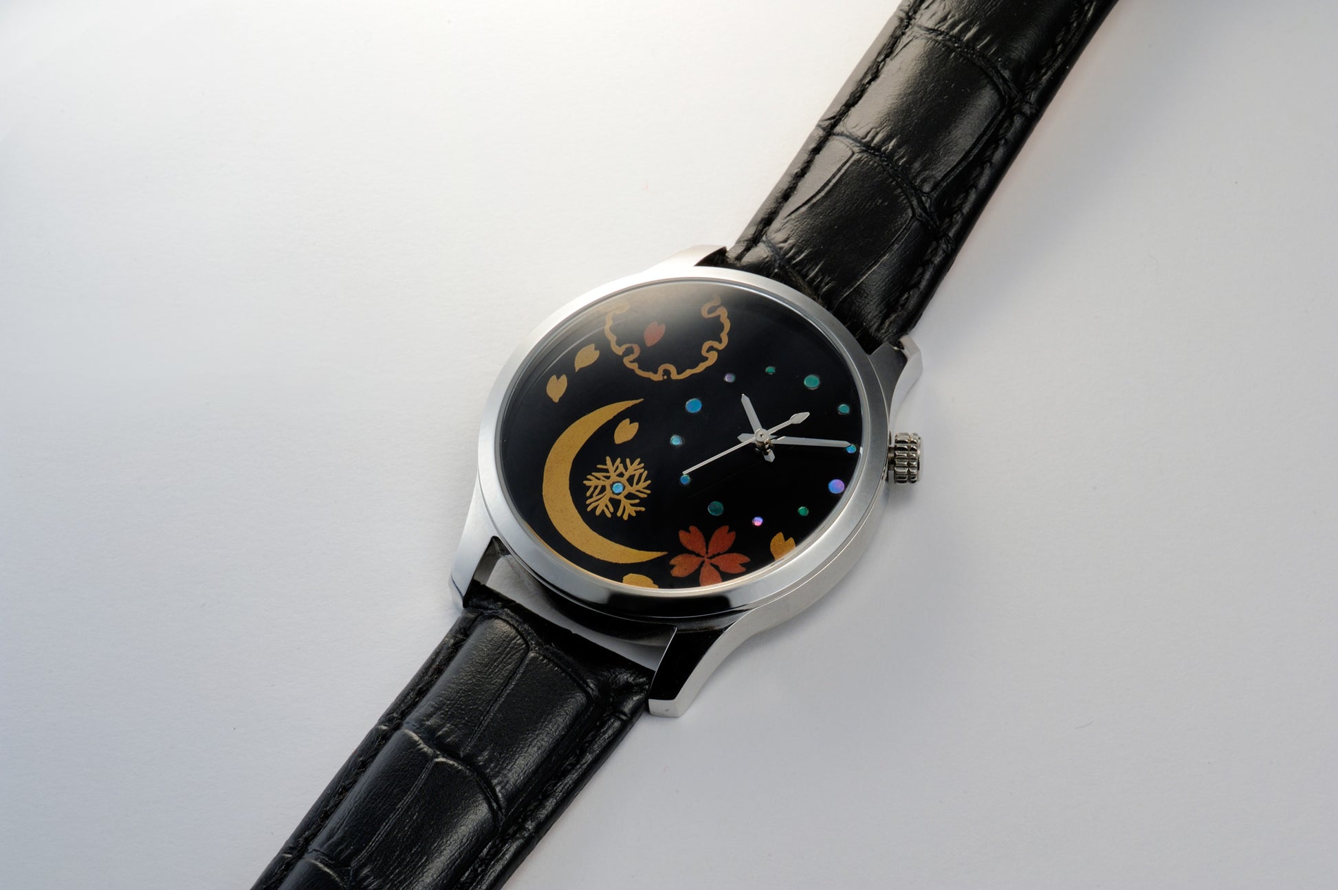Maki-e Watch Sakura / Fine Wind Clear Morning (Free Shipping) - JAPANESE GIFTS