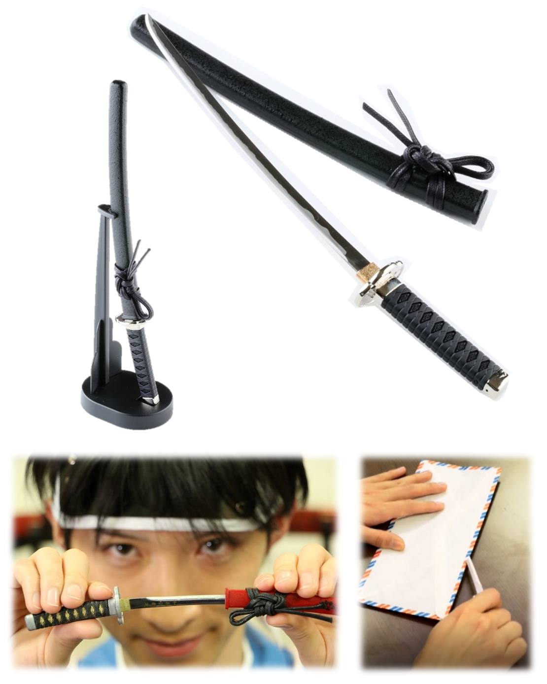 Letter Opener SAMURAI KATANA SWORD Knife Desk Decor item 8 inch Length Safe Edge Saigo Takamori Model MT-32S - JAPANESE GIFTS