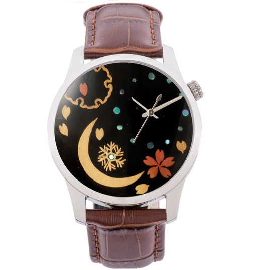 Maki-e Watch Sakura / Fine Wind Clear Morning (Free Shipping) - JAPANESE GIFTS