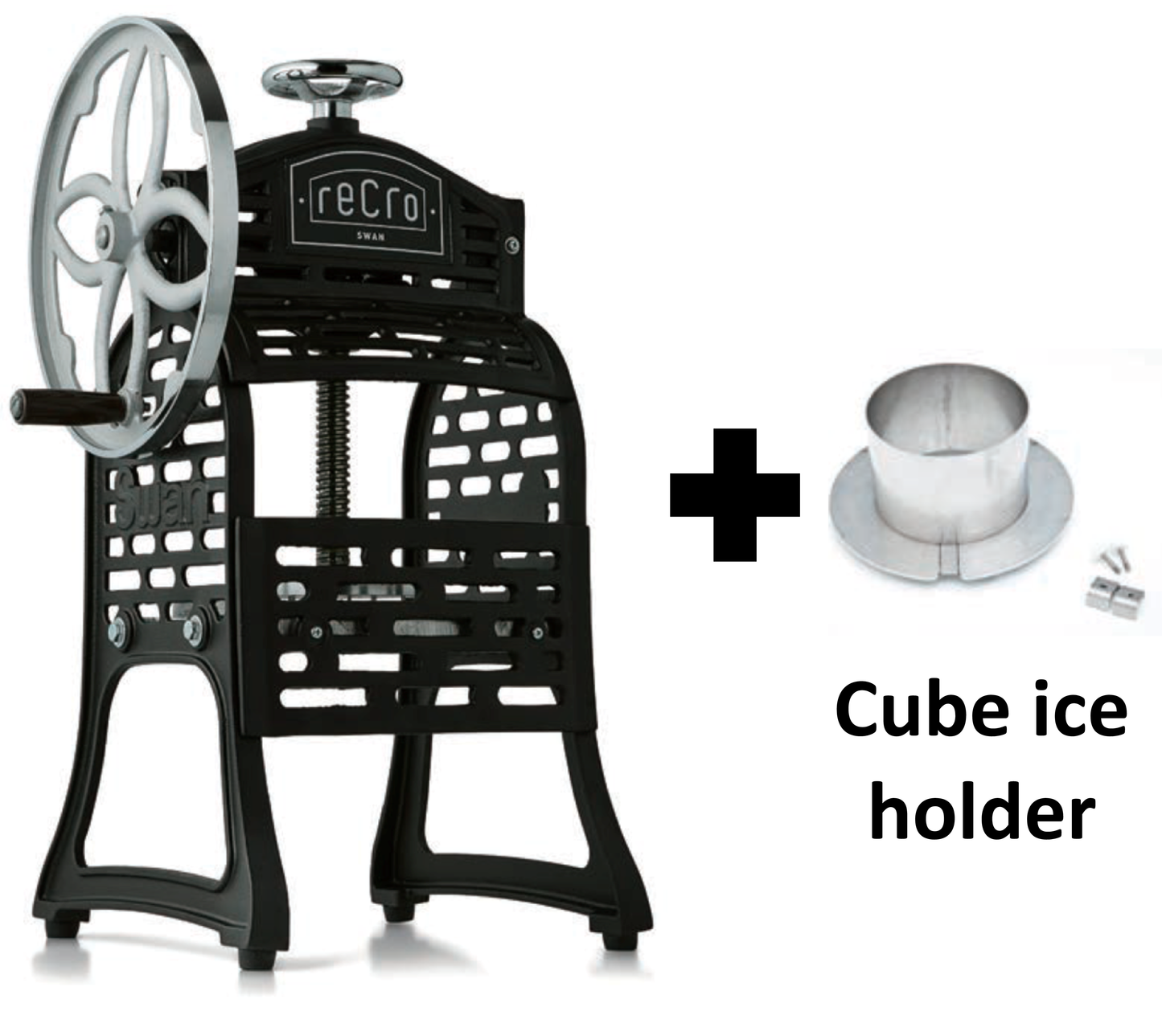 SWAN SI-8B (E) RECRO KAKIGORI Japanese Snow Cone Hawaiian Maker Vintage Machine Block & Cube Ice