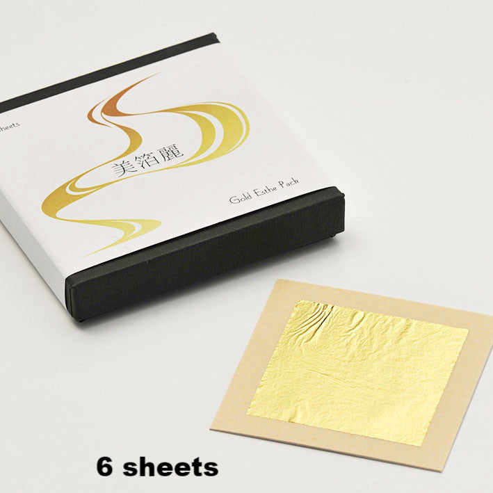 Special Gift Box - Gold Aesthetic Leaf (6 Sheets) & Soap Set - - JAPANESE GIFTS