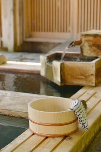 YAMACO Bath Wash Bowl Oke Japanese Cypress HINOKI Relaxing Scent 22cm