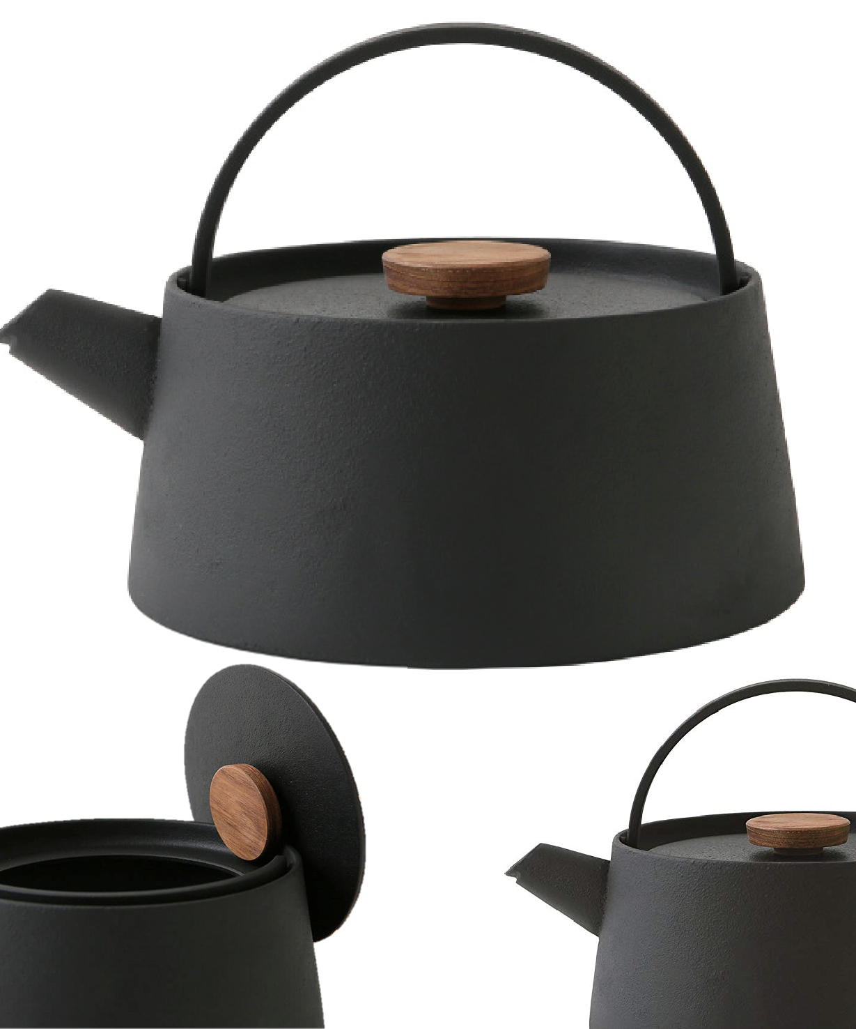 tetu Japanese Cast Iron Kettle TETSUBIN NAMBU Modern Design Induction Compatible