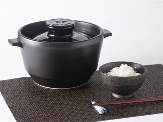 HACHI 20 Minutes Rice Cooker Arita Ware Ceramic Gas Microwave Oven