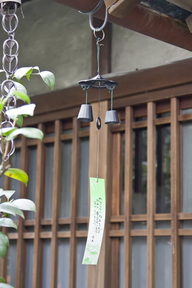 Fūrin Japanese Wind Chime Protective Charm Nanbu Tekki Cast Iron Made Japanese Garden