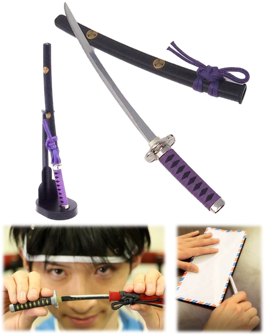 Letter Opener SAMURAI KATANA SWORD Knife Desk Decor item 8 inch Length Safe Edge Tokugawa Ieyasu Model KT-22I - JAPANESE GIFTS 
