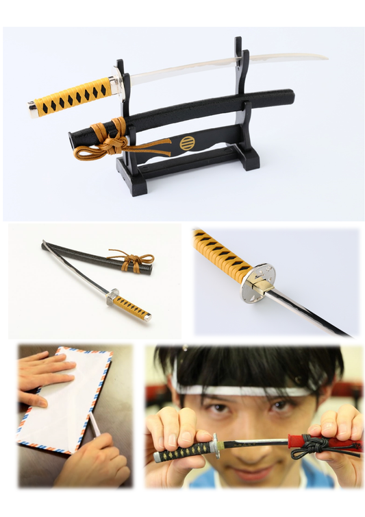 Letter Opener SAMURAI KATANA SWORD Knife Desk Decor item 8 inch Length Safe Edge Kondo Isami Model MT-34I - JAPANESE GIFTS 