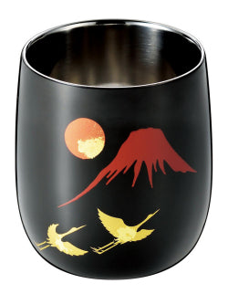 Shi-Moa Cup Urushi [Makie] 250ml for Whisky - JAPANESE GIFTS 