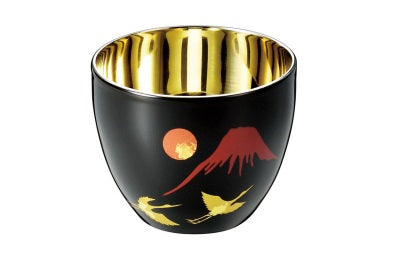 Shi-Moa Cup Urushi [Makie] 58ml 1.9oz for Cold Sake - JAPANESE GIFTS 