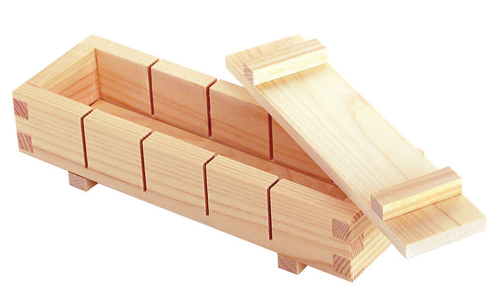 SUSHI Press Mold Easy Cut Guide 5 pc. Pro Tool HINOKI Cypress Wood OSHIZUSHI YAMACO - JAPANESE GIFTS 